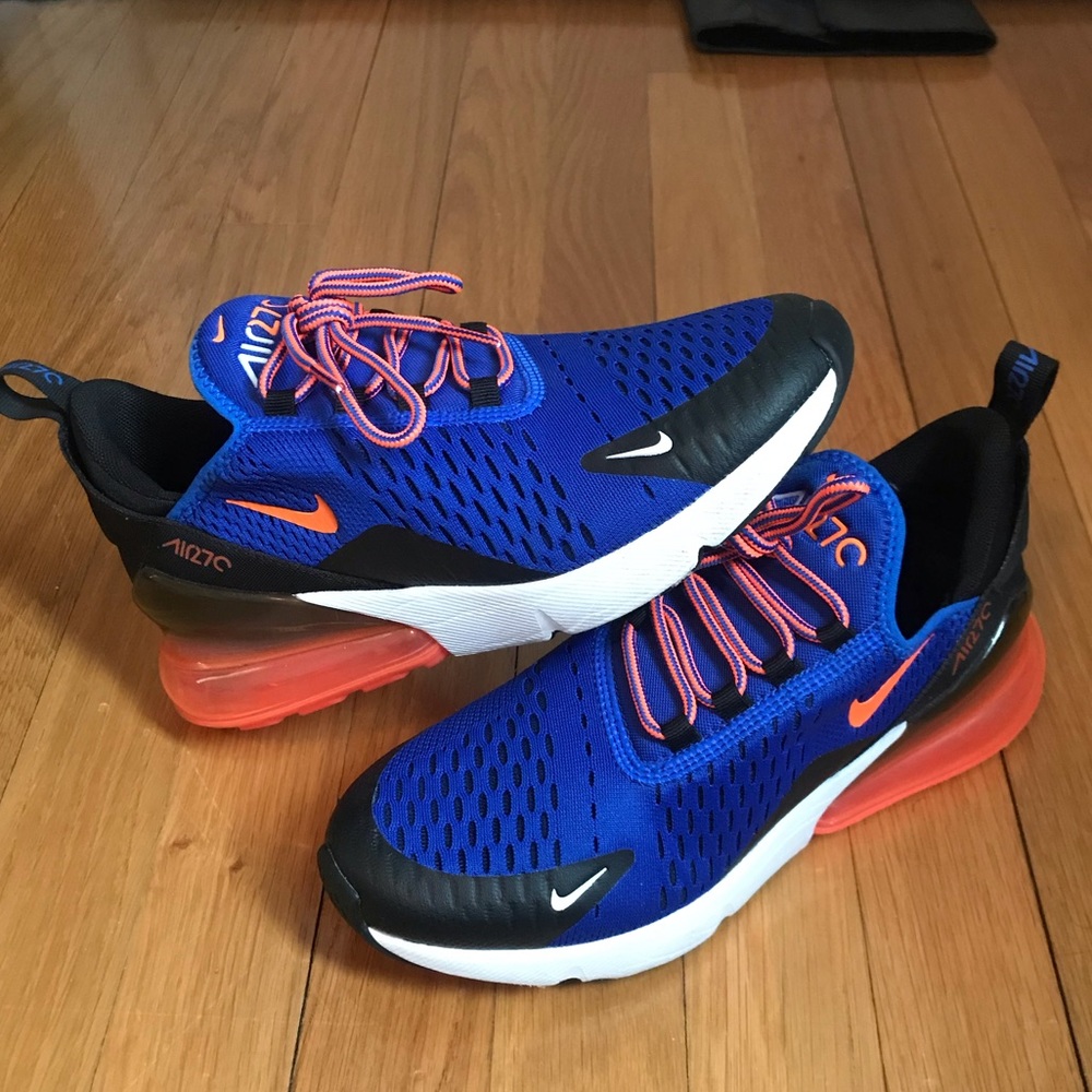 🎉Sold🎉Blue Orange Nike Air Max 270 kids 5.5